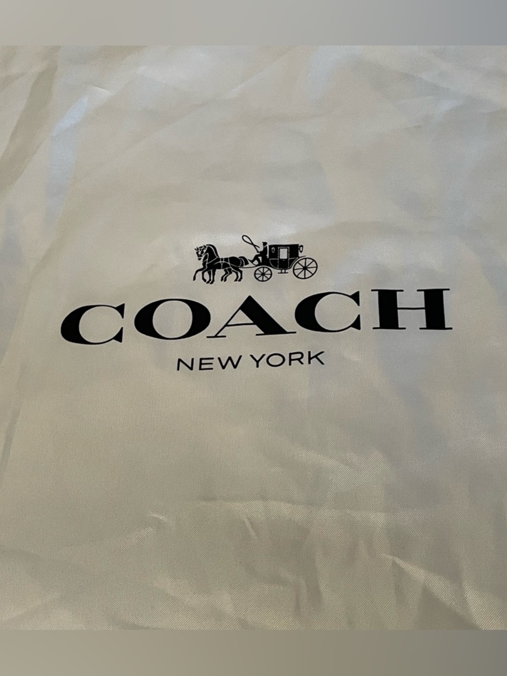 Coach Large Satin Dustbag Drawstring Storage Dust Bag 19.5 x 15 EUC - Picture 2 of 8